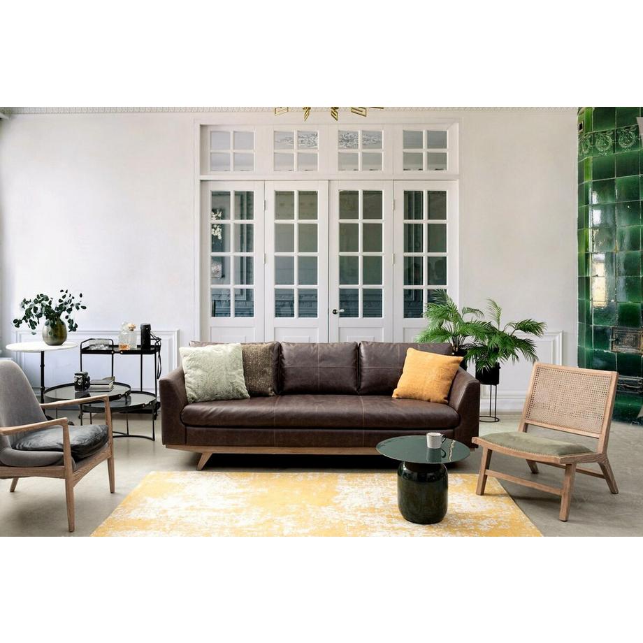 mutoni Table à couverts Nalima vert foncé ronde 50  