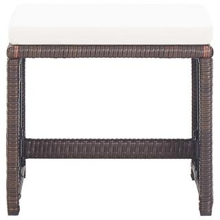 VidaXL Hocker poly-rattan  