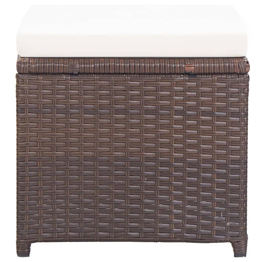 VidaXL Hocker poly-rattan  