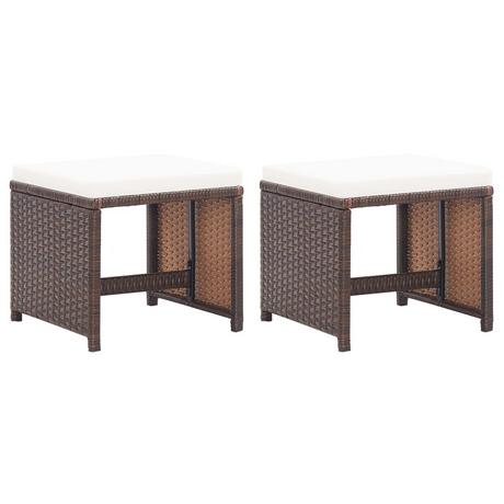 VidaXL Hocker poly-rattan  