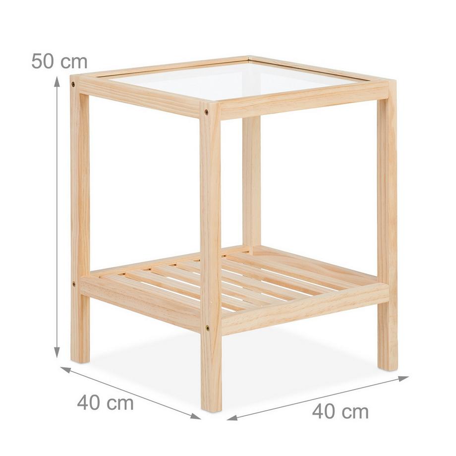 Northix Couchtisch, Glasplatte  