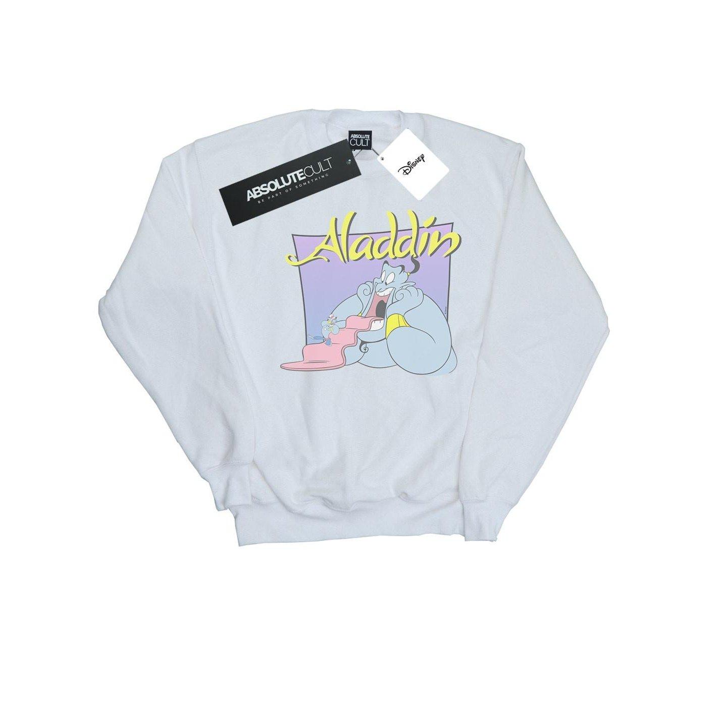 Image of Aladdin Genie Wishing Dude Sweatshirt Herren Weiss M