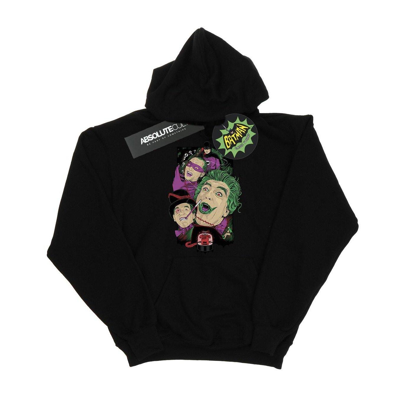 Image of Batman Tv Series Rogues Gallery Kapuzenpullover Damen Schwarz L