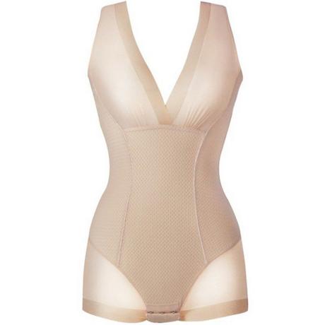 B2X  Shapewear Figurformende Unterwäsche, Beige - Größe L 