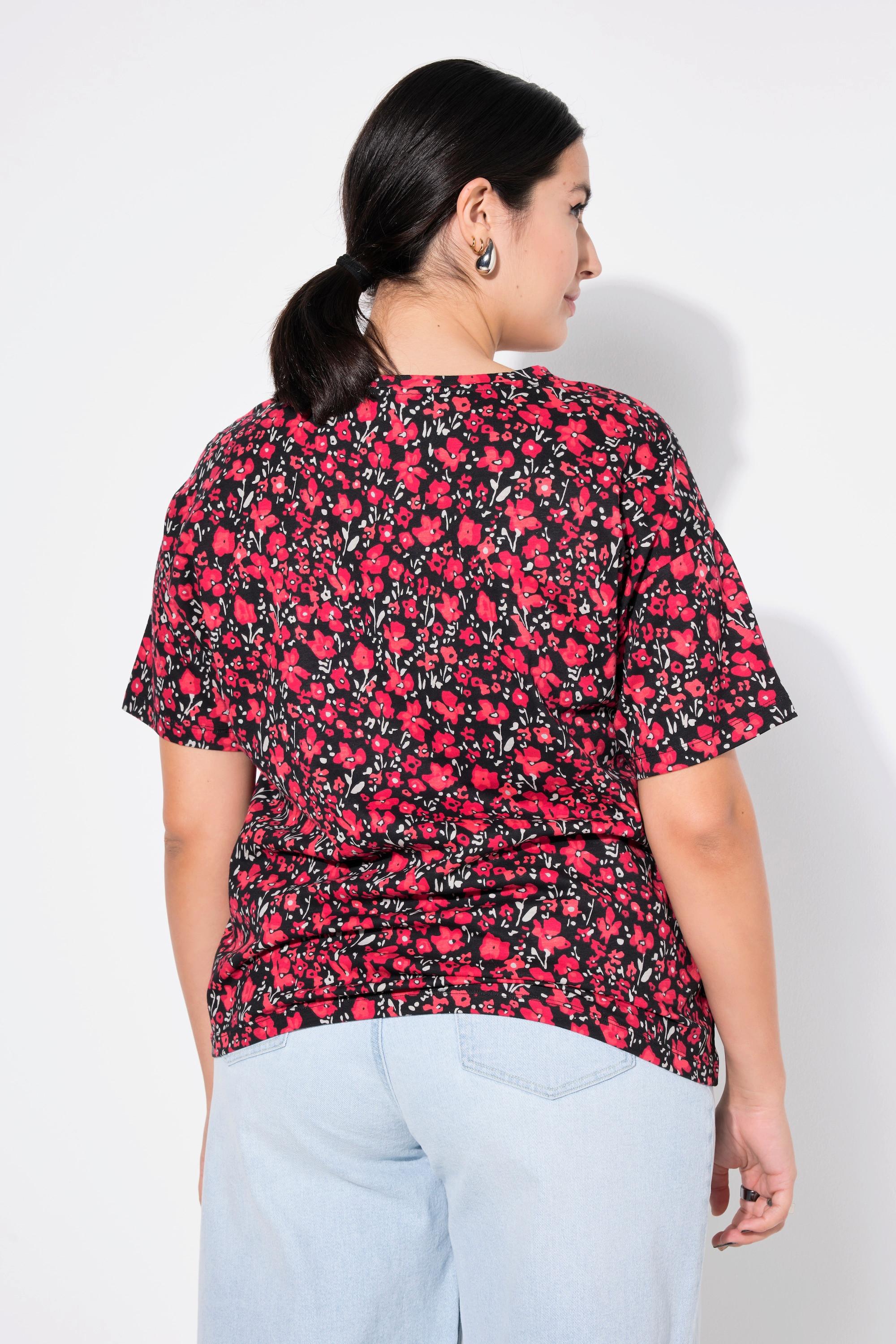 Studio Untold  T-Shirt, oversized, Flowerprint, Halbarm 