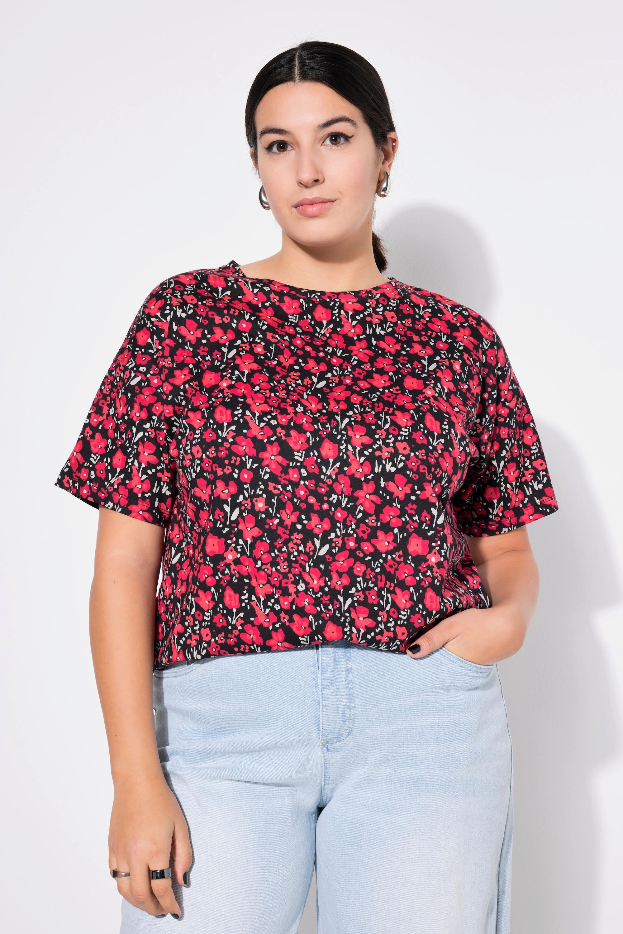 Studio Untold  T-Shirt, oversized, Flowerprint, Halbarm 