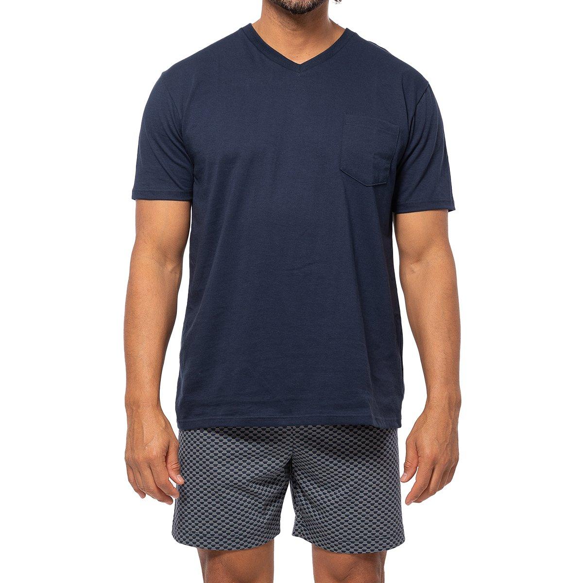 Image of Organic Cotton - Schlafanzug Unisex Marine 3XL