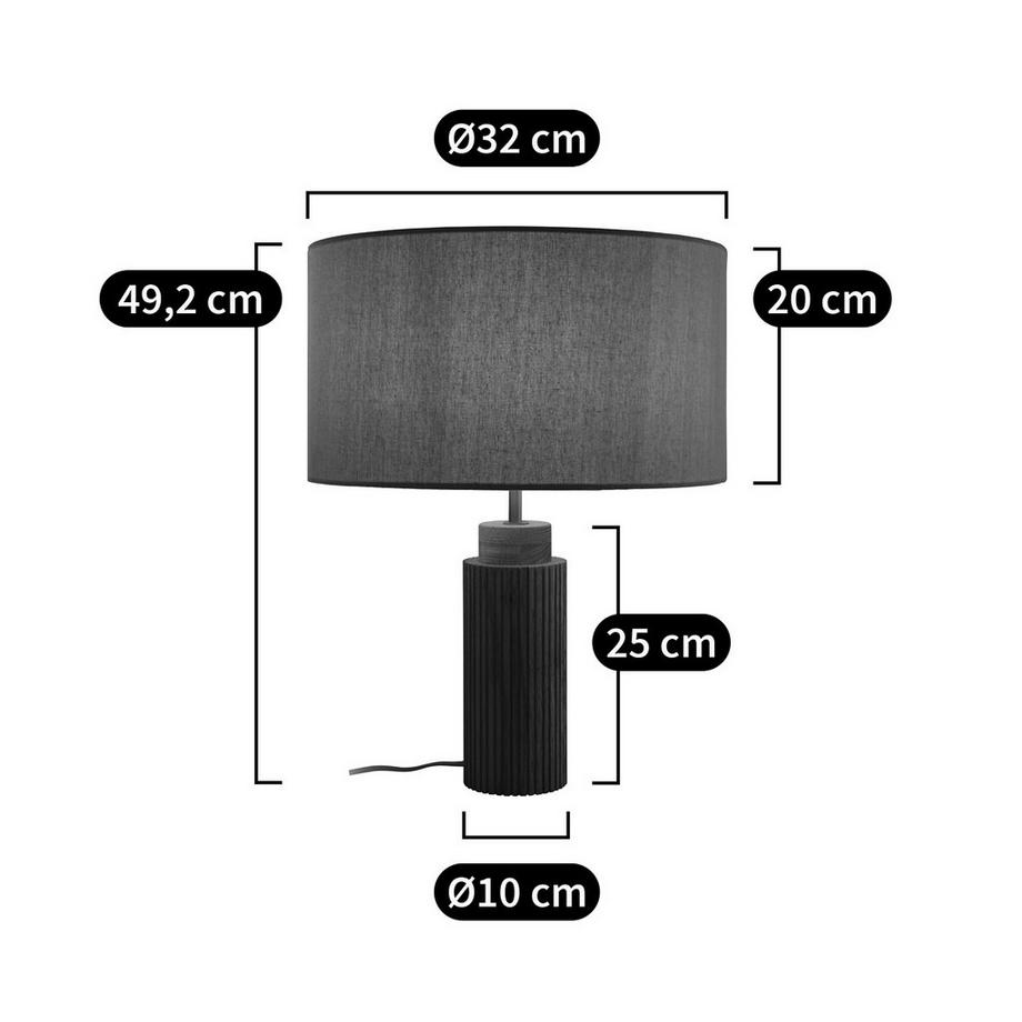 La Redoute Intérieurs Lampe à poser en chêne  