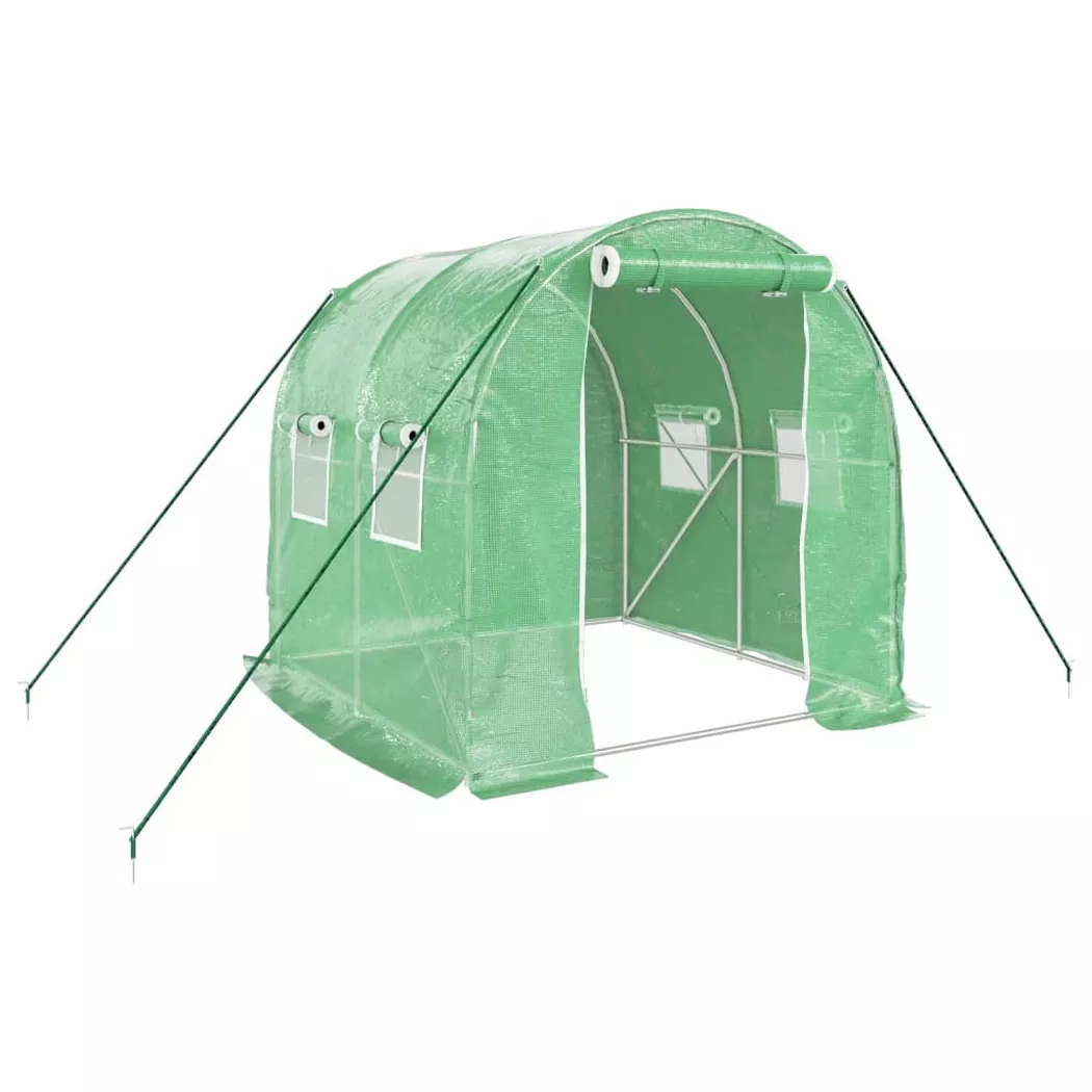 VidaXL - Gewächshaus polyethylen, One Size, Grün