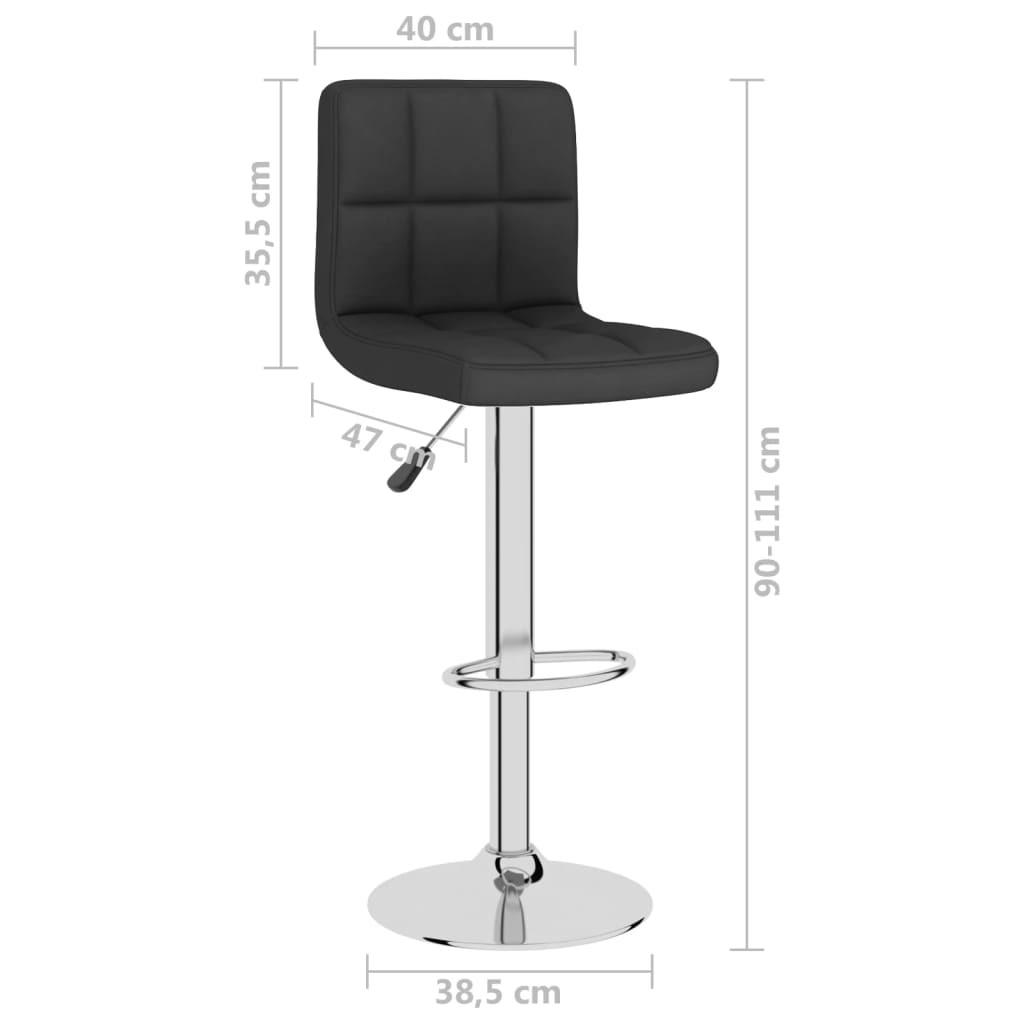 VidaXL Tabouret de bar tissu  