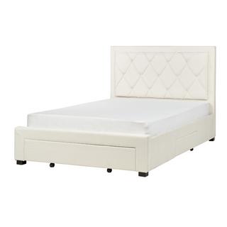 Beliani Letto contenitore en Velluto Glamour LIEVIN  