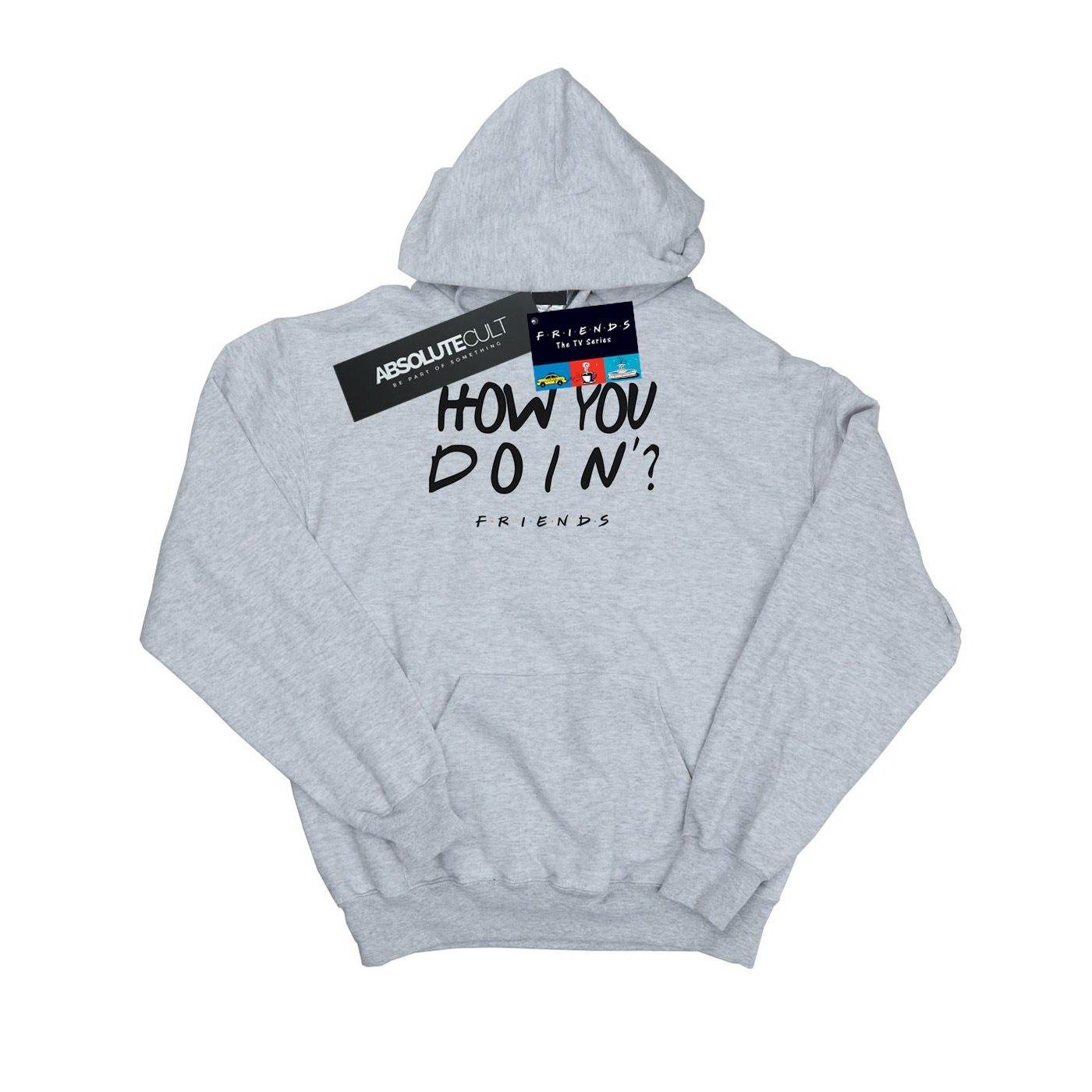 Image of How You Doin? Kapuzenpullover Damen Grau M