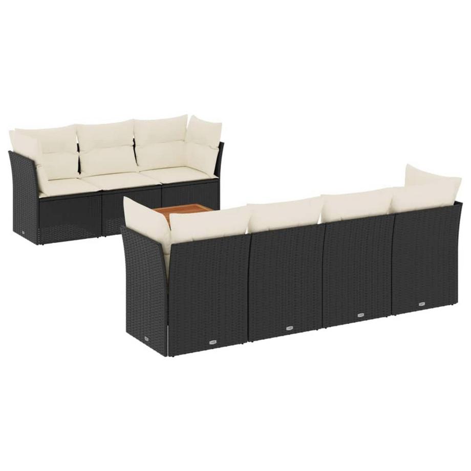 Ensemble de canapés de jardin rotin synthétique
