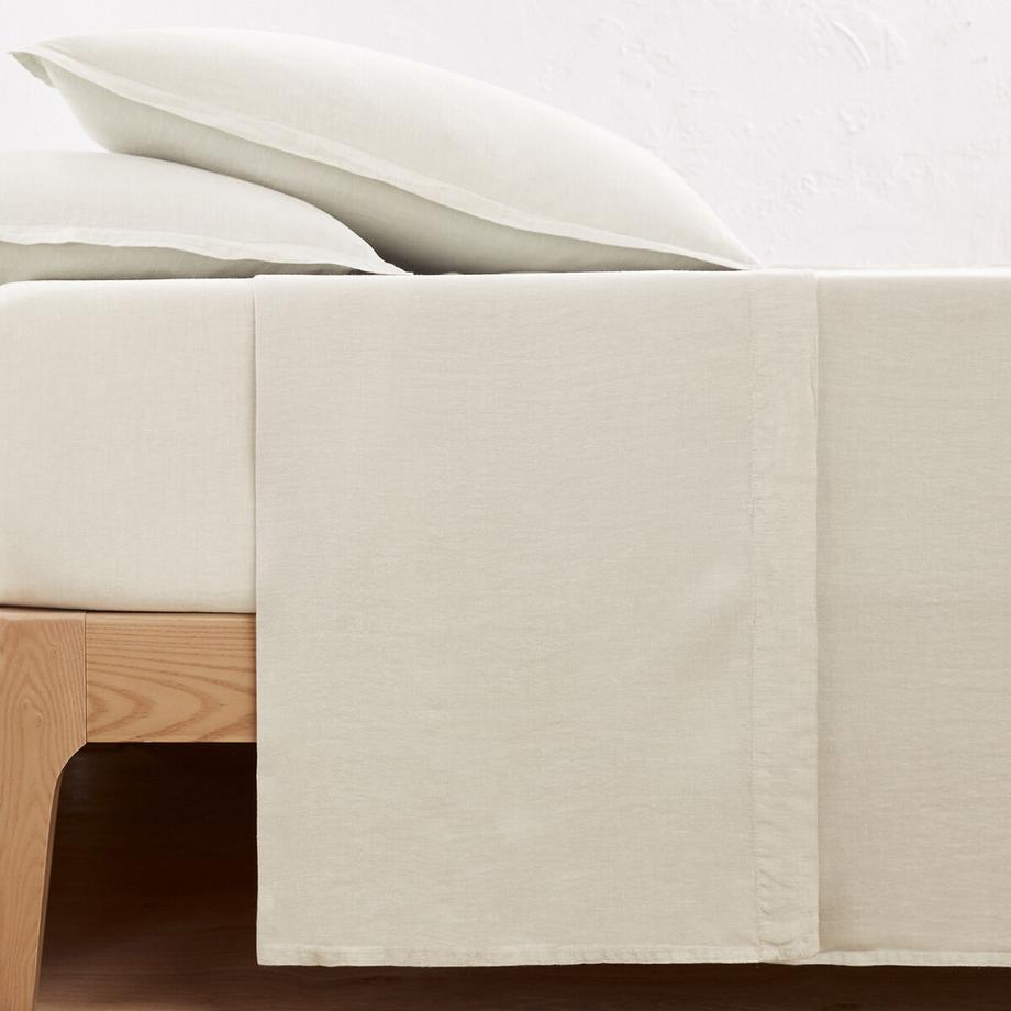 La Redoute Intérieurs Linot Drap Plat en Lin Lavé  