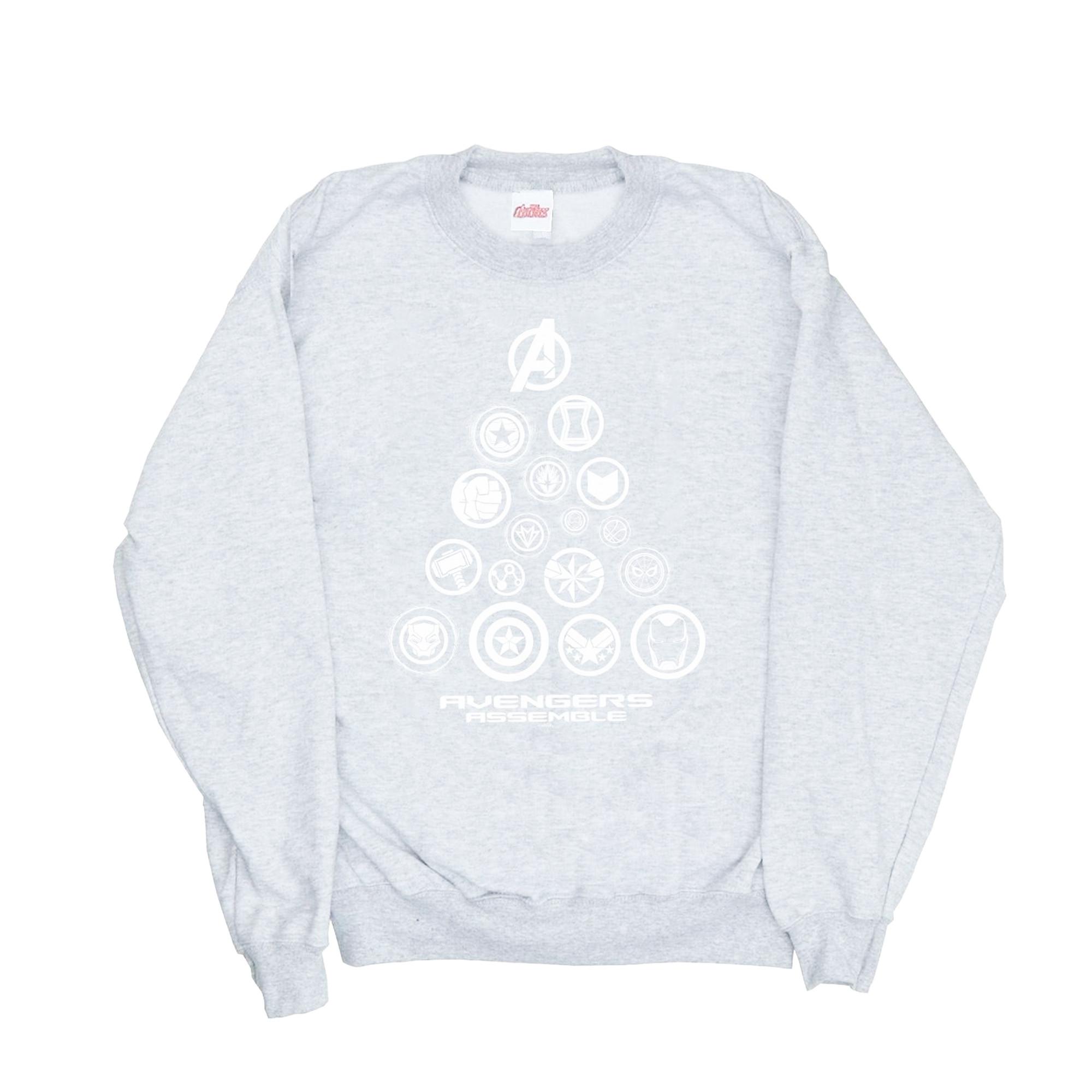 Image of Avengers Endgame Pyramid Icons Sweatshirt Damen Grau M