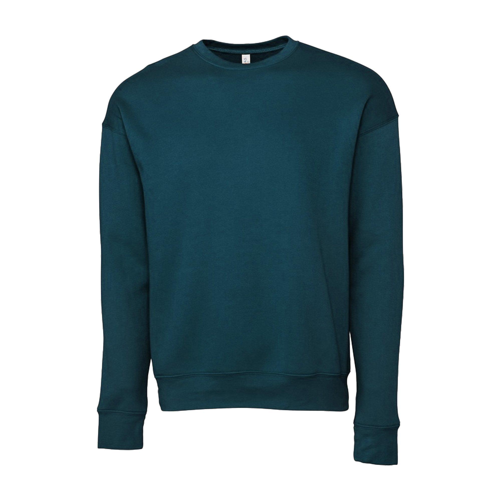 Image of Classic Sweatshirt, Überschnittene Schulter Herren Blau L