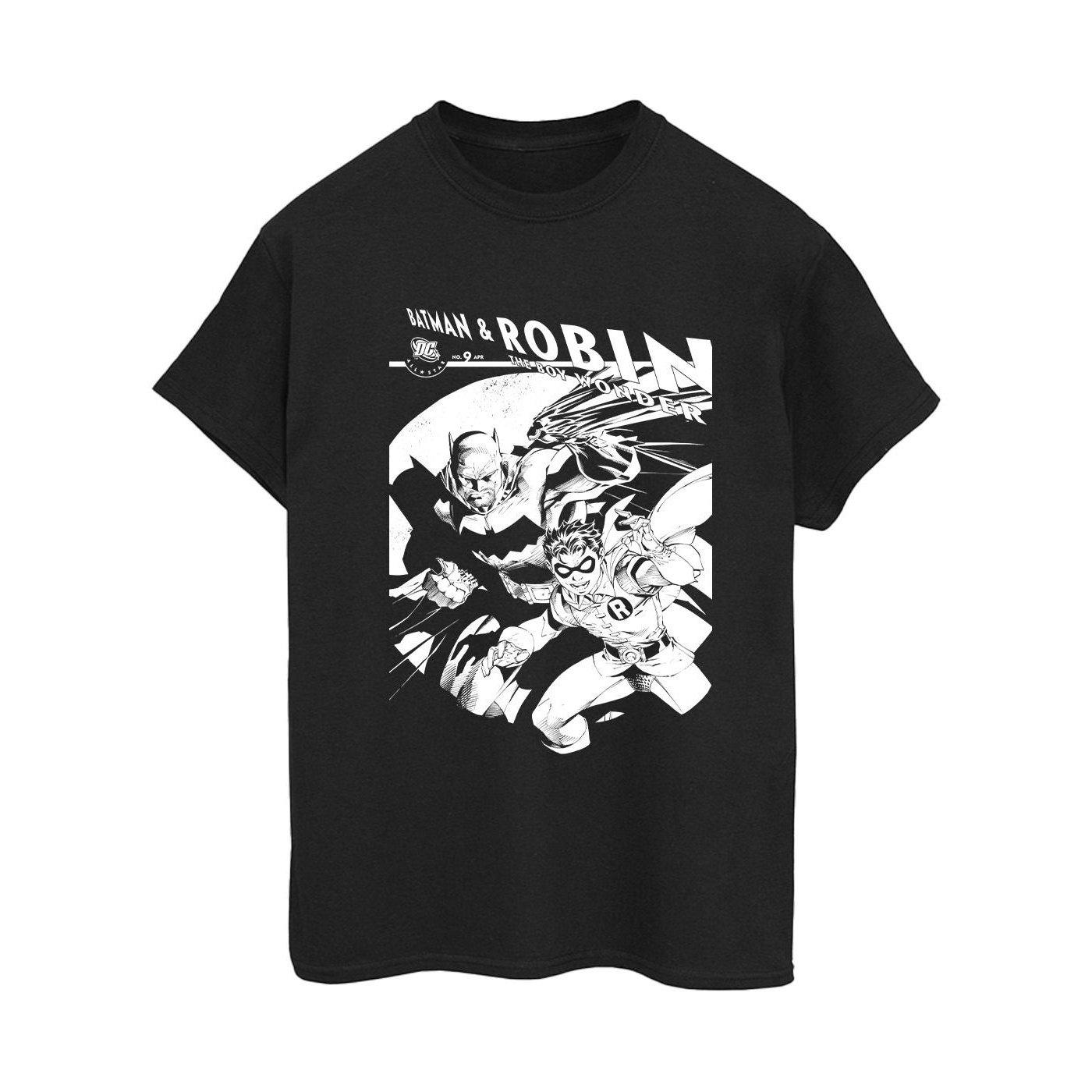 Image of Batman And Boy Wonder Tshirt Damen Schwarz M