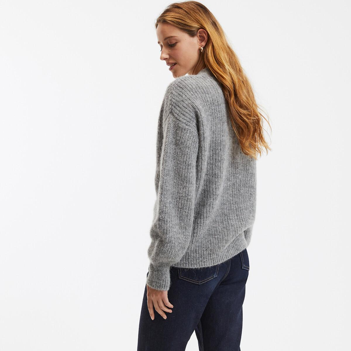 La Redoute Collections Geknöpfte Strickjacke V-Ausschnitt  