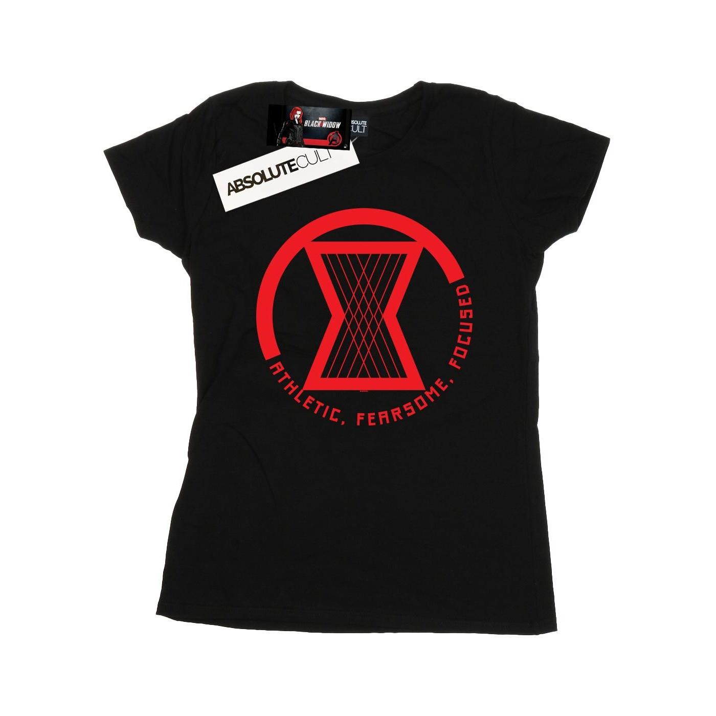 Image of Black Widow Movie Athletic Logo Tshirt Damen Schwarz S