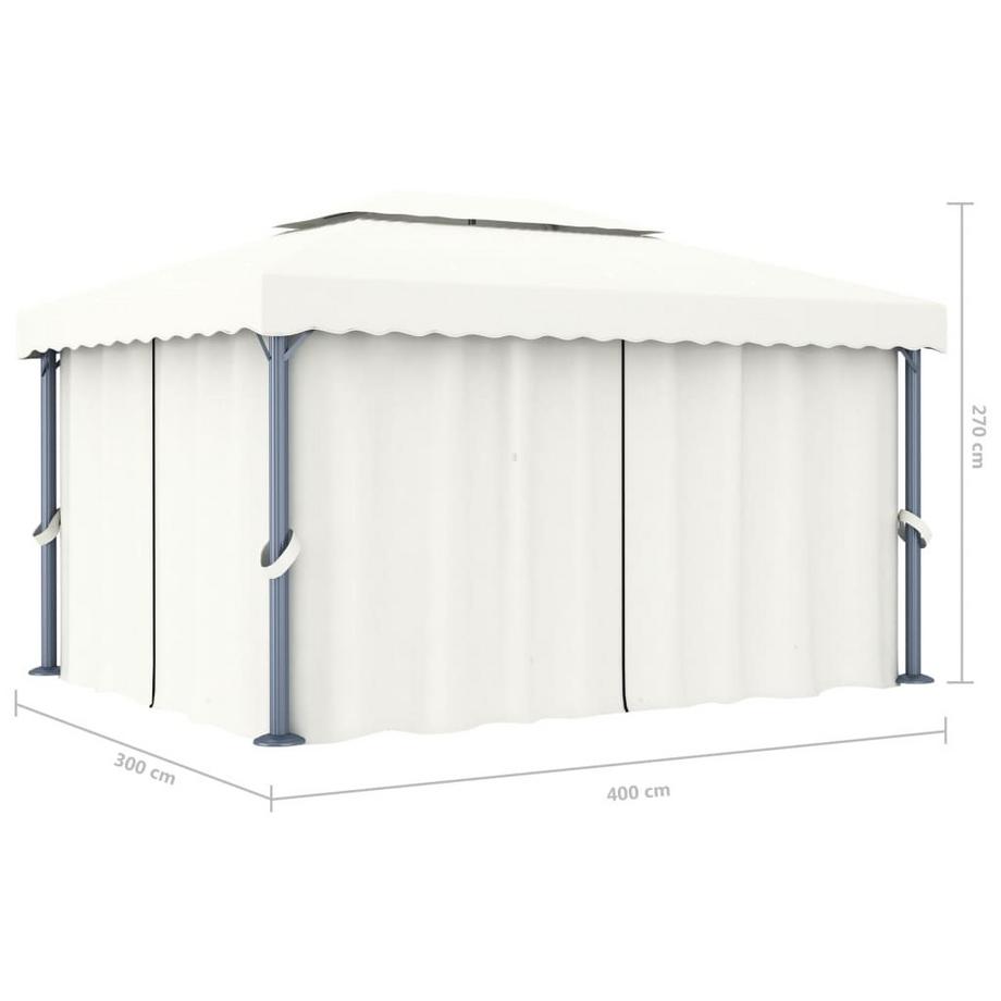VidaXL gazebo Tessuto  