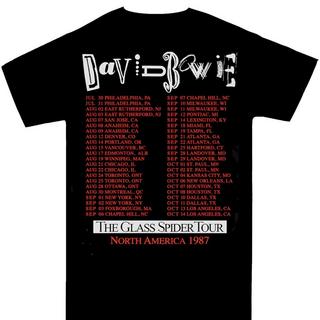 David Bowie  Tshirt GLASS SPIDER TOUR 