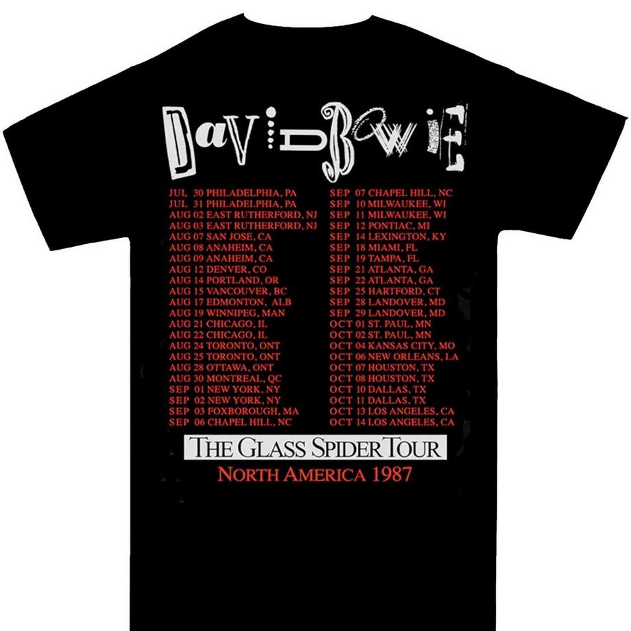 David Bowie T-shirt Glass Spider Tour  