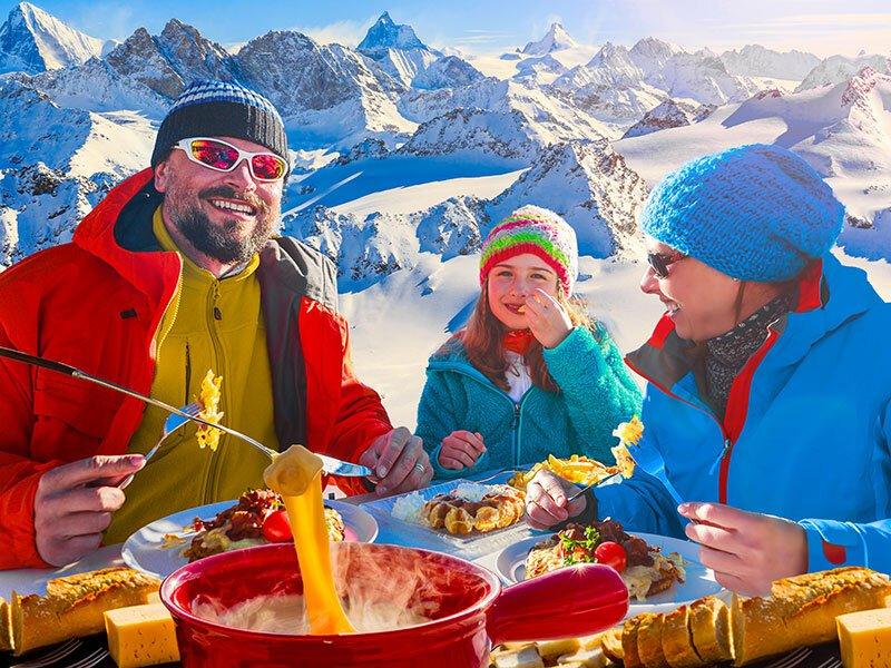 Smartbox  Tandem-Gleitschirmfliegen und Fondue in den Alpen für 2 - Geschenkbox 