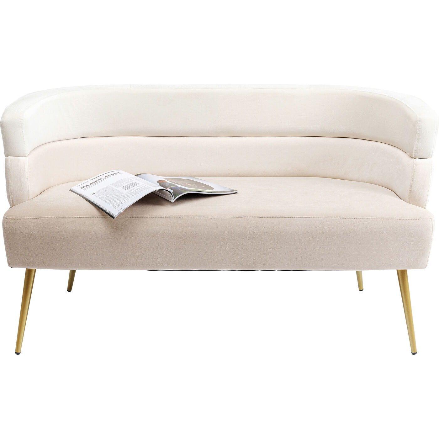 KARE Design Sofa Sandwich 2-Sitzer creme  