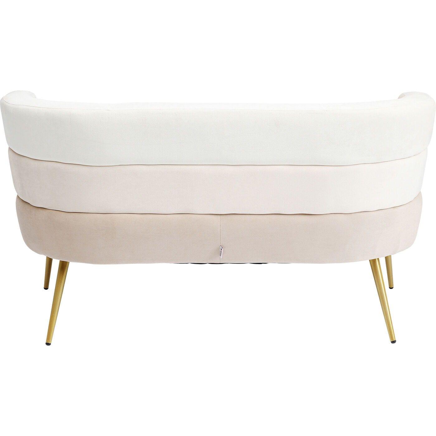 KARE Design Sofa Sandwich 2-Sitzer creme  