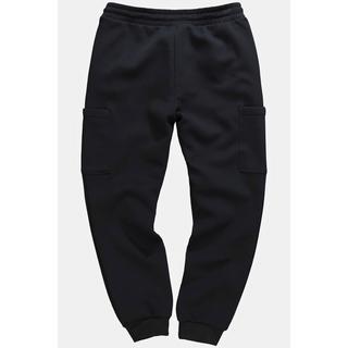 JP1880  Sweat-Cargohose, Fitness, Modern Fit, Elastikbund, seitliche Taschen 