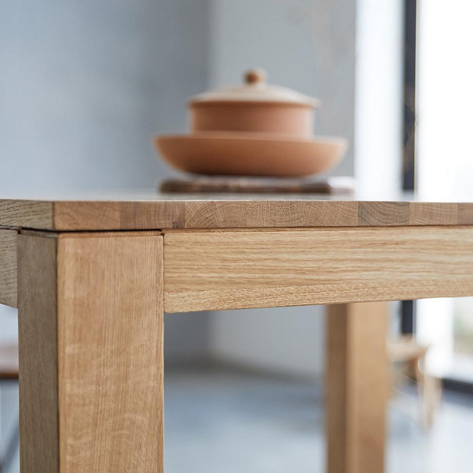 Tikamoon Table en chêne massif 2-4 pers. Eden  