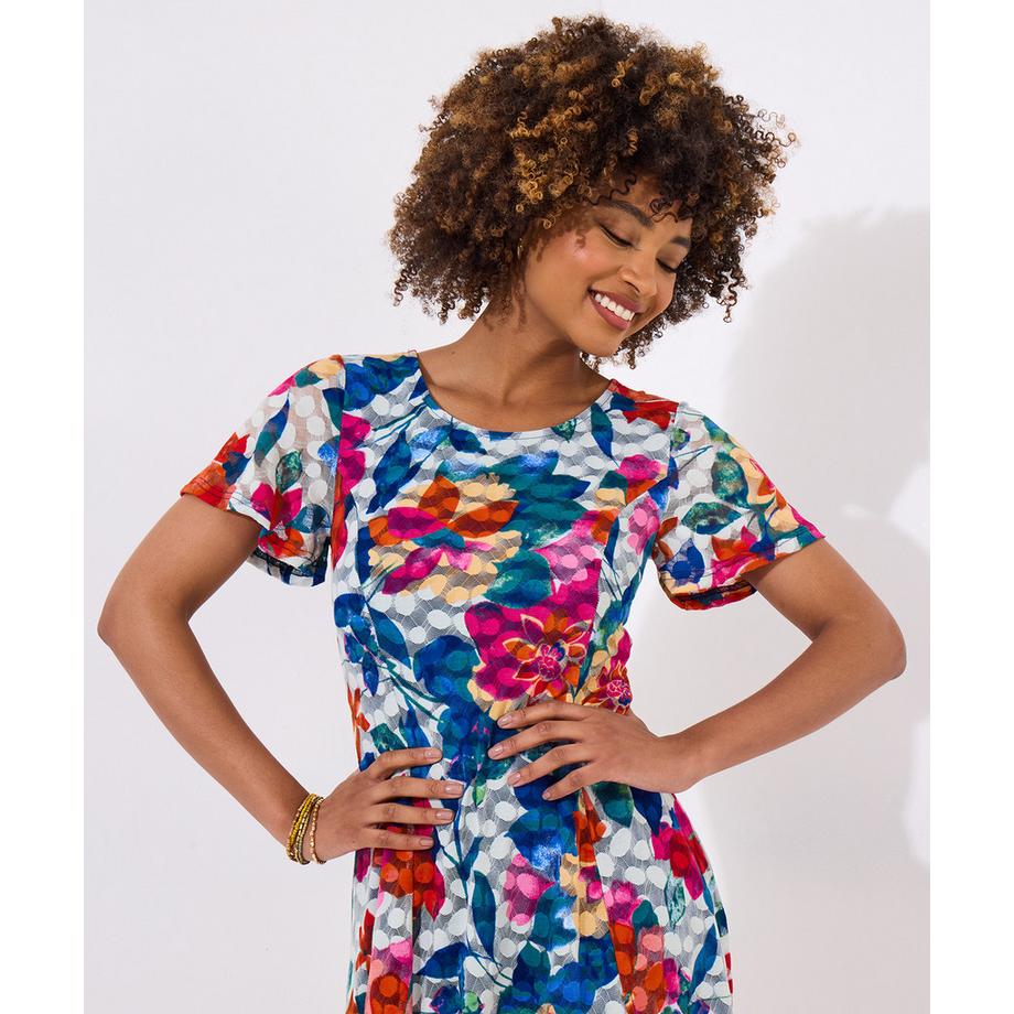 Joe Browns Abito Lunghezza Ginocchio Pizzo Floreale  