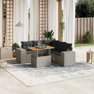 VidaXL set divano da giardino Polirattan  