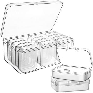 12 kleine Aufbewahrungsboxen - Kunststoff