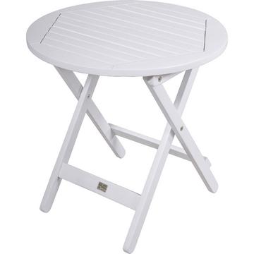 Table d'appoint de jardin Mesa eucalyptus blanc 50