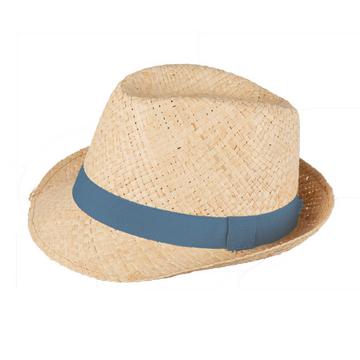 Kinder Strohhut storm-blue