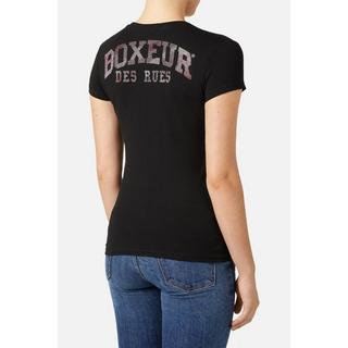 BOXEUR DES RUES  T-Shirt mit Strass-Logo 