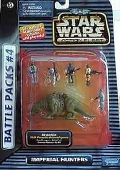 Takara Tomy  Star Wars Micro Machines Dewback Battle Packs #4 Galactic Hunters 