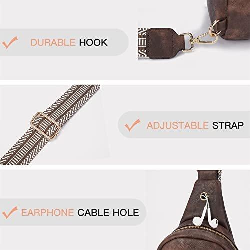 Only-bags.store Chest Sling Bag, PU Leder Crossbody Bag Kleine Umhängetasche für Outdoor Sport/Reisen/Shopping Chest Sling Bag, PU Leder Crossbody Bag Kleine Umhängetasche für Outdoor Sport/Reisen/Shopping 