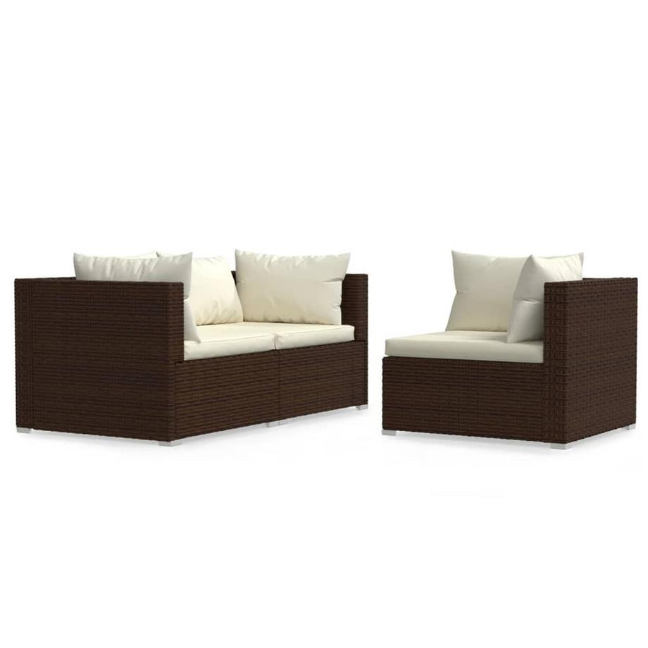 Garten-lounge-set poly-rattan
