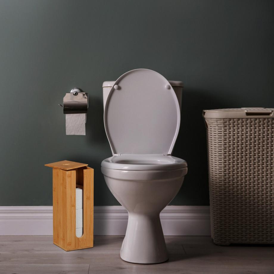 Northix Porta rotoli di carta igienica in bambù  