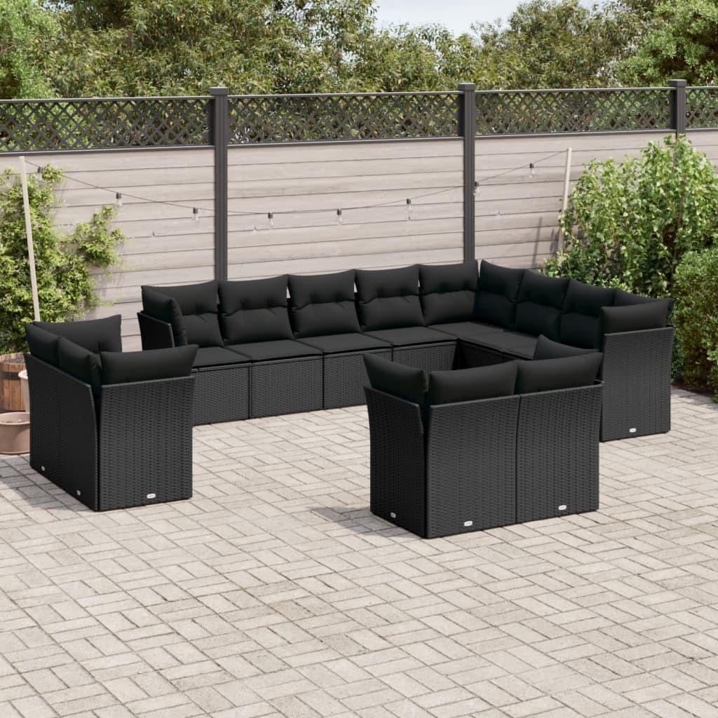 VidaXL set divano da giardino Polirattan  