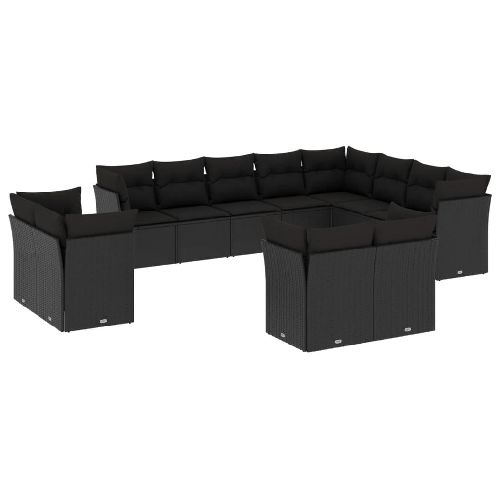 VidaXL set divano da giardino Polirattan  