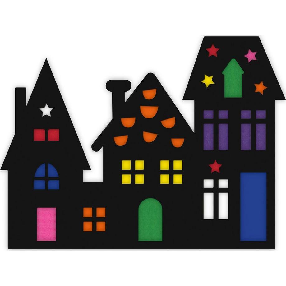 Ursus  Fensterbild Häuser (30.2 x 22.2 cm) 