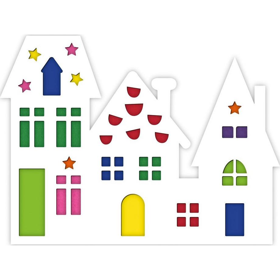 Ursus  Fensterbild Häuser (30.2 x 22.2 cm) 