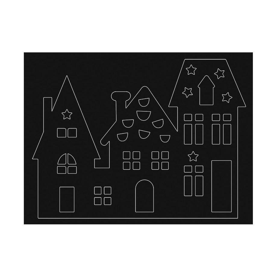 Ursus  Fensterbild Häuser (30.2 x 22.2 cm) 