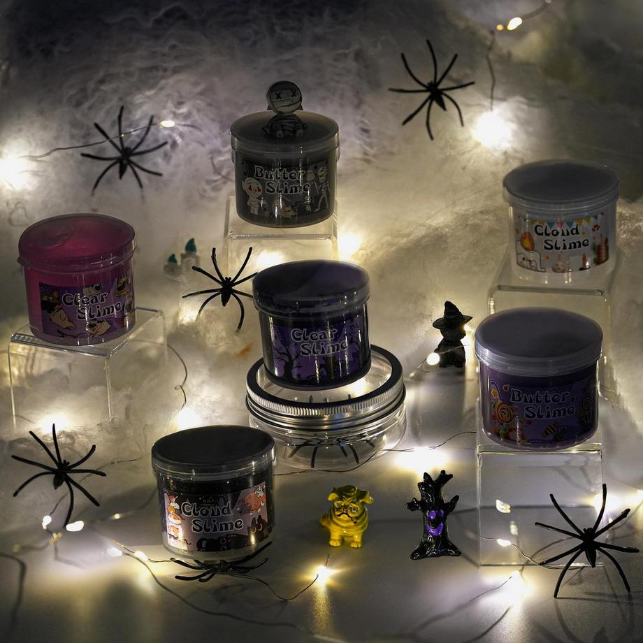 Activity-board  Kit de 6 slimes pour la classe - Cloud Slime, Butter Slime et Clear Slime, Crunchy Slime pour les enfants 