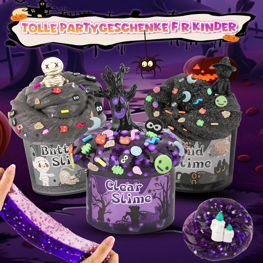 Activity-board  Kit de 6 slimes pour la classe - Cloud Slime, Butter Slime et Clear Slime, Crunchy Slime pour les enfants 