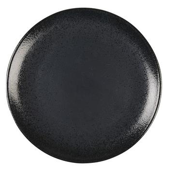 ASSIETTE PLATE NOIRE AVEC ECLAT 27CM PAR BOITE DE - 6