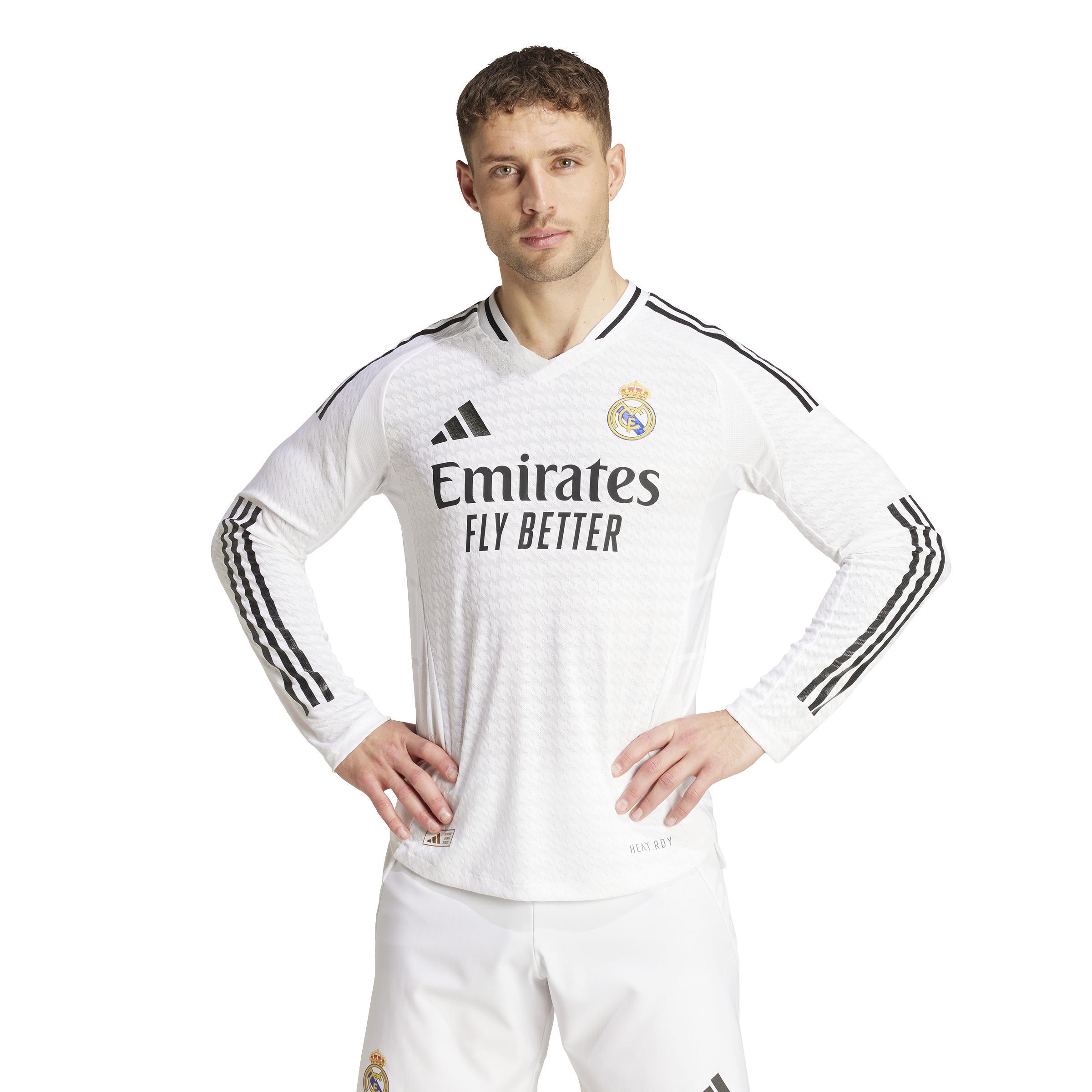 adidas  maillot domicile authentique manches longues real madrid 2024/25 